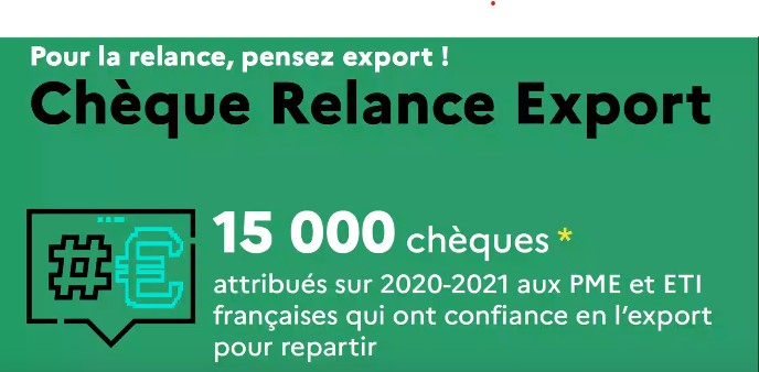 Chèque Plan de relance export